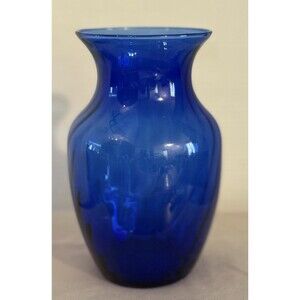 Cobalt Blue Vintage Glass Vase